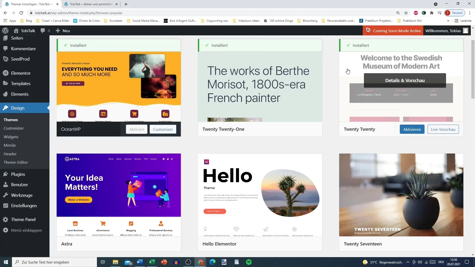 OceanWP OPTIMISE : LE THEME WORDPRESS PREFERER DES CREATEURS DE CONTENU AFRICAINS 4 Exemples de Sites Inspirants Créés avec OceanWP