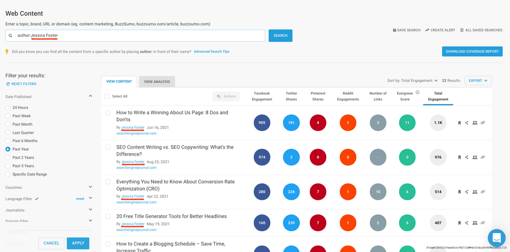 LES 6 OUTILS GRATUITS POUR CREER DU CONTENU VIRAL 3 BuzzSumo : trouver des sujets tendances