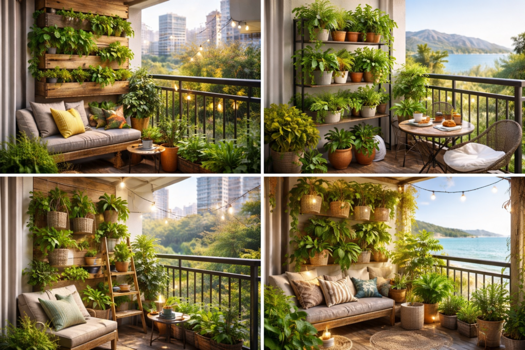 COMMENT CREER UN JARDIN VERTICAL SUR UN PETIT BALCON 3 Sélection des plantes adaptées