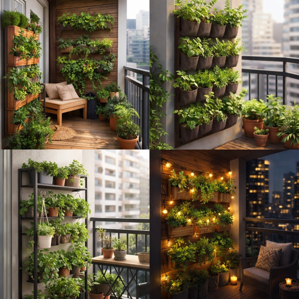 COMMENT CREER UN JARDIN VERTICAL SUR UN PETIT BALCON 2 Créer un jardin vertical