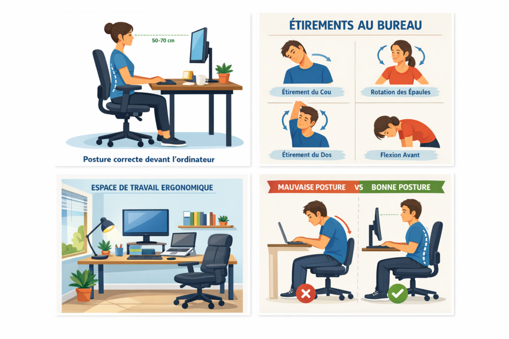 Améliorer sa posture devant l’ordinateur