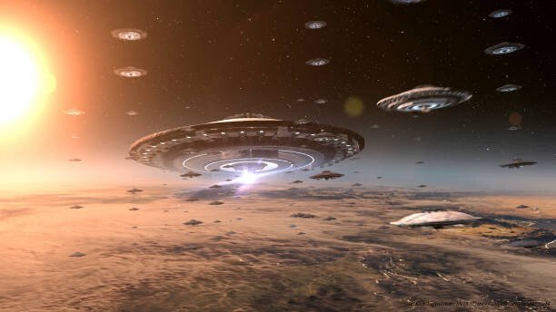 LA VÉRITÉ SUR LES OVNIS : CE QUE LES GOUVERNEMENTS CACHENT DEPUIS 70 ANS 6 Alien invasion sci fi concept,4K, 2024, outer space view