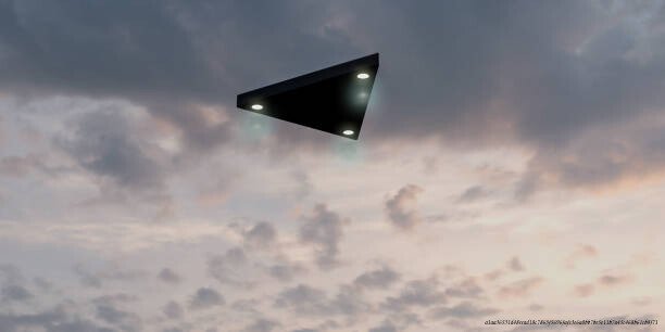LES MYSTÈRES DES OVNIS : POURQUOI DES PILOTES MILITAIRES RÉTICENT À PARTAGER LEURS EXPÉRIENCES 5 Triangular shaped ufo flying in the sky 3d illustration